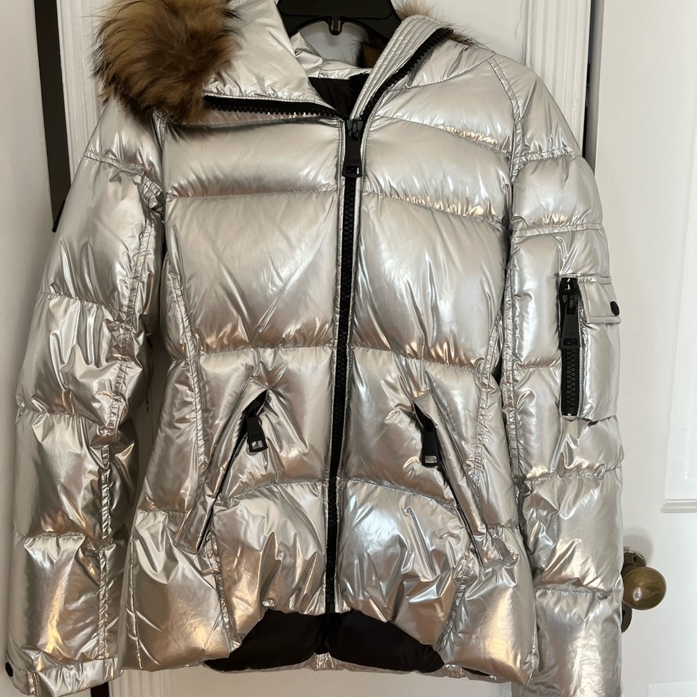 NWT SAM. Silver Jacket M - Picture 3 of 4